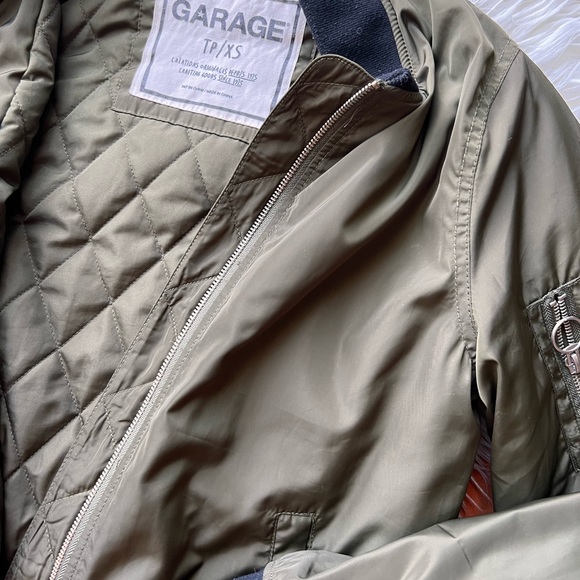 Garage Green Bomber Jacket Size XS - Picture 4 of 4